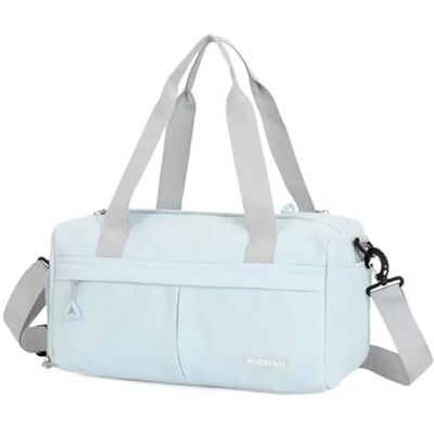FJOADNVM Sac de sport avec compartiment à chaussures Séparation sèche et humide Sac à bandoulière étanche en nylon résistant à l'usure, bleu, One Size FJOADNVM Sac de sport avec compartiment à chaussures Séparation sèche et humide Sac à bandoulière étanche en nylon résistant à l'usure, bleu, One Size