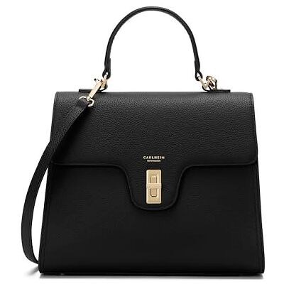 Carlheim , Skagen Véritable Leather Collection, Estelle Sac à main en cuir véritable (Noir), noir, Talla única Carlheim , Skagen Véritable Leather Collection, Estelle Sac à main en cuir véritable (Noir), noir, Talla única