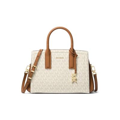 Michael Kors Laila Small Satchel Sac bandoulière pour femme Taille unique, Vanilla/Acrn, Talla única Michael Kors Laila Small Satchel Sac bandoulière pour femme Taille unique, Vanilla/Acrn, Talla única