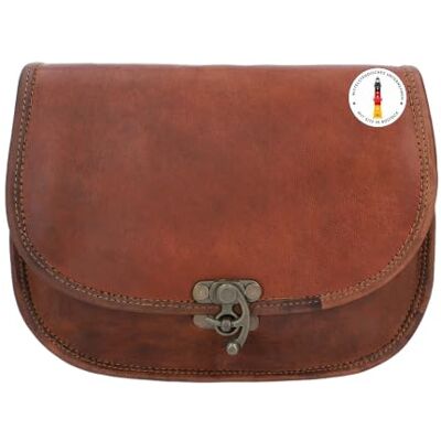 Gusti Leder Gusti Cuir Sac à main Edda Vintage Sac Bandoulière Femme en Cuir de Chèvre, Tannage Végétal, Bandoulière Réglable, Marron, Marron, Taille unique Gusti Leder Gusti Cuir Sac à main Edda Vintage Sac Bandoulière Femme en Cuir de Chèvre, Tannage Végétal, Bandoulière Réglable, Marron, Marron, Taille unique