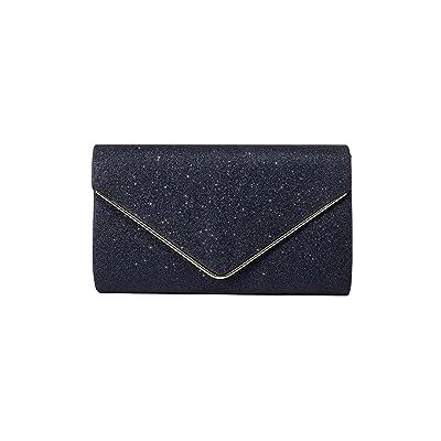 CORIOS Enveloppe Pochette Femme Sac de Soirée en Paillettes Sacs à Main D'épaule de Mariée Sacs Fourre-Tout de Chaîne Élégant Sac à Bandoulière Embrayage pour Banquet Party Fête Mariage, Bleu Foncé, CORIOS Enveloppe Pochette Femme Sac de Soirée en Paillettes Sacs à Main D'épaule de Mariée Sacs Fourre-Tout de Chaîne Élégant Sac à Bandoulière Embrayage pour Banquet Party Fête Mariage, Bleu Foncé,
