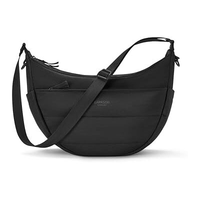 LARKSON Emma Sac à bandoulière pour homme et femme – Sac à main matelassé en forme de croissant de lune – Sacs à bandoulière semi-circulaires – Sac en forme de croissant bouffant – Imperméable LARKSON Emma Sac à bandoulière pour homme et femme – Sac à main matelassé en forme de croissant de lune – Sacs à bandoulière semi-circulaires – Sac en forme de croissant bouffant – Imperméable