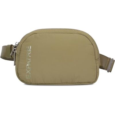 Expatrié Milly Sac banane bouffant en nylon recyclé pour femme avec boucle en métal Petit sac en nylon gonflé Hydrofuge, vert olive, One Size, Ceinture porte-monnaie Expatrié Milly Sac banane bouffant en nylon recyclé pour femme avec boucle en métal Petit sac en nylon gonflé Hydrofuge, vert olive, One Size, Ceinture porte-monnaie