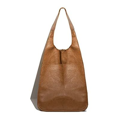 NICOLE & DORIS Sac Cabas Femme Sac de Shopping élégant Sac Fourre Tout Grand Sac à Bandoulière Classique Vintage Sac Epaule en Cuir Souple Grand Sac a Main Pliable NICOLE & DORIS Sac Cabas Femme Sac de Shopping élégant Sac Fourre Tout Grand Sac à Bandoulière Classique Vintage Sac Epaule en Cuir Souple Grand Sac a Main Pliable