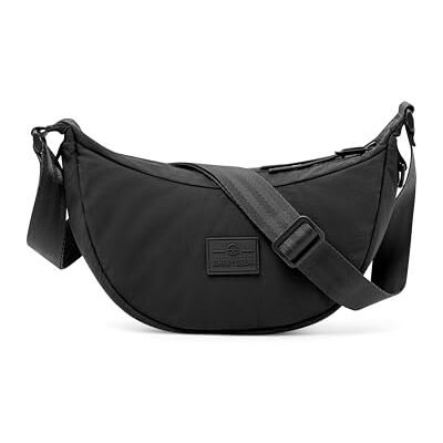 Johnny Urban Kaia Sac à bandoulière rembourré en forme de croissant de lune en nylon pour homme et femme Sac à bandoulière avec sangle réglable Hydrofuge Johnny Urban Kaia Sac à bandoulière rembourré en forme de croissant de lune en nylon pour homme et femme Sac à bandoulière avec sangle réglable Hydrofuge