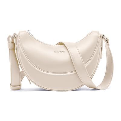 Expatrié Livia Half Moon Bag Sac à bandoulière pour femme en cuir végétalien hydrofuge Expatrié Livia Half Moon Bag Sac à bandoulière pour femme en cuir végétalien hydrofuge