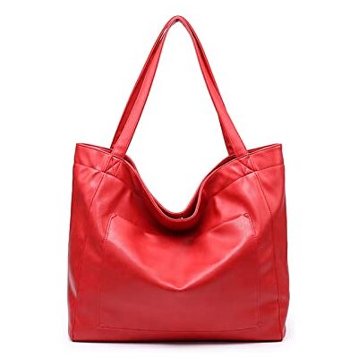 NICOLE & DORIS Grand sac fourre-tout moderne en cuir imperméable pour femme NICOLE & DORIS Grand sac fourre-tout moderne en cuir imperméable pour femme