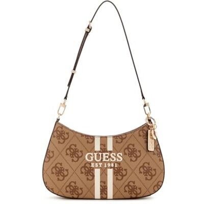 GUESS Noelle II Top Zip Shoulder Bag Fermeture éclair sur le dessus Femme (lot de 1) GUESS Noelle II Top Zip Shoulder Bag Fermeture éclair sur le dessus Femme (lot de 1)