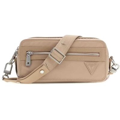 GUESS sac à épaule bandoulière sac à poignet Berlin Camera Bag Sand marron clair GUESS sac à épaule bandoulière sac à poignet Berlin Camera Bag Sand marron clair