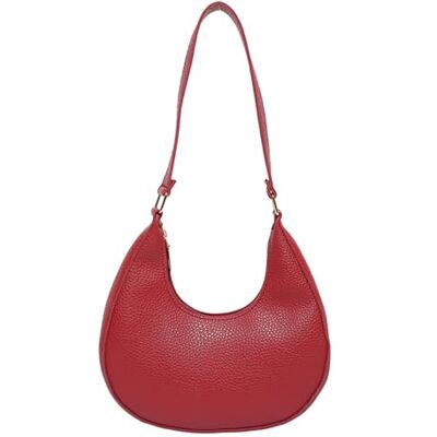 Whoasyst Sac à main compact et élégant en cuir synthétique avec plusieurs poches pour les essentiels quotidiens et les accessoires de voyage, pochettes tendance pour femme, Rouge Whoasyst Sac à main compact et élégant en cuir synthétique avec plusieurs poches pour les essentiels quotidiens et les accessoires de voyage, pochettes tendance pour femme, Rouge