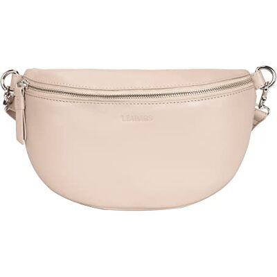 LEABAGS Sac banane en cuir pour femme Petit sac à bandoulière pour femme en cuir véritable Avec fermeture éclair Sac banane pour femme LEABAGS Sac banane en cuir pour femme Petit sac à bandoulière pour femme en cuir véritable Avec fermeture éclair Sac banane pour femme