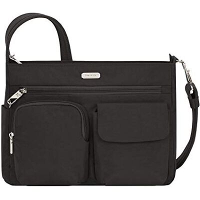 Travelon Essentials Sac à bandoulière avec poche plaquée antivol Mixte (lot de 1) Travelon Essentials Sac à bandoulière avec poche plaquée antivol Mixte (lot de 1)