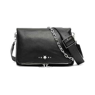 MISAKO Sac à bandoulière avec double poignée Sac à bandoulière décontracté de mode pour femme avec double poignée Confortable et durable Bolso Noir 18 X 27 X 10 cm, Bolso noir MISAKO Sac à bandoulière avec double poignée Sac à bandoulière décontracté de mode pour femme avec double poignée Confortable et durable Bolso Noir 18 X 27 X 10 cm, Bolso noir