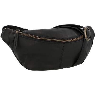 Gusti Leder Gusti Cillian Sac banane en cuir pour homme et femme, Noir 1, Onesize, rétro Gusti Leder Gusti Cillian Sac banane en cuir pour homme et femme, Noir 1, Onesize, rétro