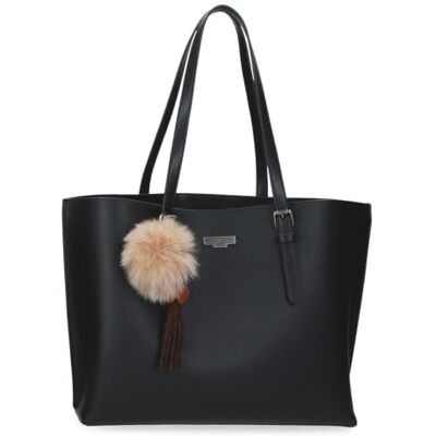 Pepe Jeans Margaret Sac fourre-tout noir 38 x 27,5 x 11 cm Grand compartiment, poignées supérieures, poches intérieures, fermeture éclair, cuir synthétique, By Joumma Bags Pepe Jeans Margaret Sac fourre-tout noir 38 x 27,5 x 11 cm Grand compartiment, poignées supérieures, poches intérieures, fermeture éclair, cuir synthétique, By Joumma Bags