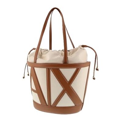 Giorgio Armani Exchange Marisol Sac de courses en toile pour femme Naturel/argile salée Taille unique Giorgio Armani Exchange Marisol Sac de courses en toile pour femme Naturel/argile salée Taille unique