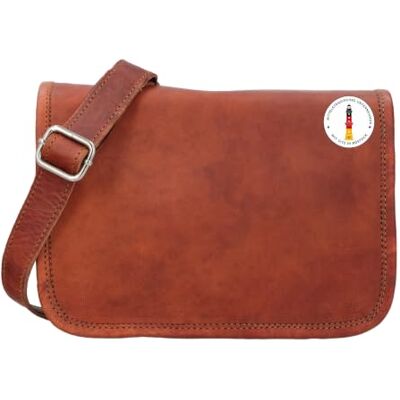 Gusti Leder Gusti Sac à bandoulière en cuir pour femme Sac à main compact marron Cuir de chèvre véritable, sangle réglable, design intemporel, parfait pour un usage quotidien Gusti Leder Gusti Sac à bandoulière en cuir pour femme Sac à main compact marron Cuir de chèvre véritable, sangle réglable, design intemporel, parfait pour un usage quotidien