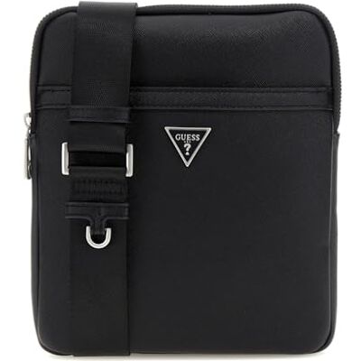 GUESS Borsa tracolla uomo certosa xbody flat saffiano black UBS25GU12 HMECSAP3123 GUESS Borsa tracolla uomo certosa xbody flat saffiano black UBS25GU12 HMECSAP3123