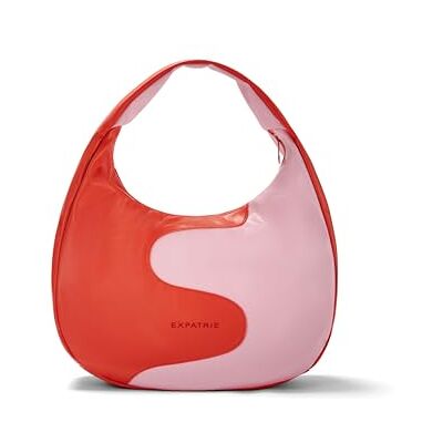 Expatrié Sac à bandoulière pour femme Lina Sac Hobo Slouchy taille moyenne avec fermeture éclair Sac à bandoulière bicolore pour le travail, l'université, tous les jours Cuir végétalien Expatrié Sac à bandoulière pour femme Lina Sac Hobo Slouchy taille moyenne avec fermeture éclair Sac à bandoulière bicolore pour le travail, l'université, tous les jours Cuir végétalien