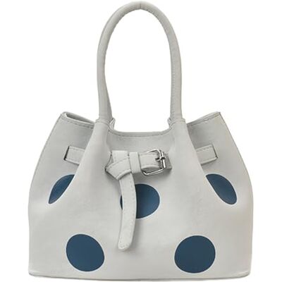 Generic Sac seau tendance à pois en cuir synthétique doux et confortable pour femme, pour le shopping, les rendez-vous, usage quotidien Generic Sac seau tendance à pois en cuir synthétique doux et confortable pour femme, pour le shopping, les rendez-vous, usage quotidien