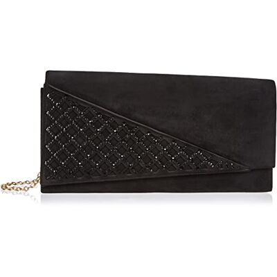 Eferri Clutche Agata, Pochette Sac De Soirée Bordeaux Femme, 27x13x5 Centimeters, Noir, 27x13x5 centimeters Eferri Clutche Agata, Pochette Sac De Soirée Bordeaux Femme, 27x13x5 Centimeters, Noir, 27x13x5 centimeters