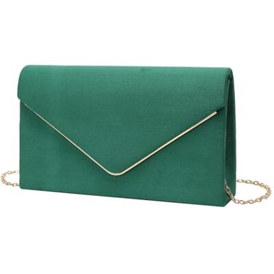 KGFCE Pochette simple et tendance pour femme, Vert, taille unique KGFCE Pochette simple et tendance pour femme, Vert, taille unique