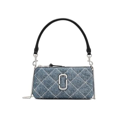 Marc Jacobs Pochette matelassée snapshot pour femme, indigo délavé clair, taille unique, Indigo délavé léger, taille unique Marc Jacobs Pochette matelassée snapshot pour femme, indigo délavé clair, taille unique, Indigo délavé léger, taille unique