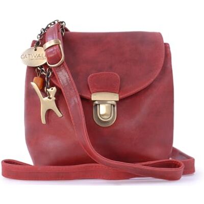Catwalk Collection Handbags Petit Sac Bandoulière Femme Cuir Sac à Main Porté Croisé Avec Bandoulière Réglable Frankie Catwalk Collection Handbags Petit Sac Bandoulière Femme Cuir Sac à Main Porté Croisé Avec Bandoulière Réglable Frankie
