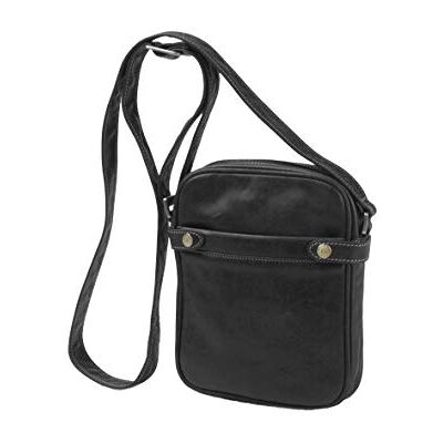 Gérard Henon Pochette Sacoche en Cuir Sahara GH 8153, Noir, Taille unique Gérard Henon Pochette Sacoche en Cuir Sahara GH 8153, Noir, Taille unique