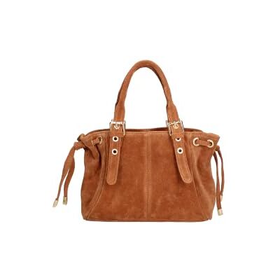 Gave Lux Sac à Épaule Femme Cuir Suédé Noir avec Fermeture Éclair et Bandoulière Réglable Gave Lux Sac à Épaule Femme Cuir Suédé Noir avec Fermeture Éclair et Bandoulière Réglable