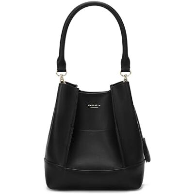 Carlheim , Skagen Sac à main en cuir véritable Adaline Noir, noir, Talla única Carlheim , Skagen Sac à main en cuir véritable Adaline Noir, noir, Talla única