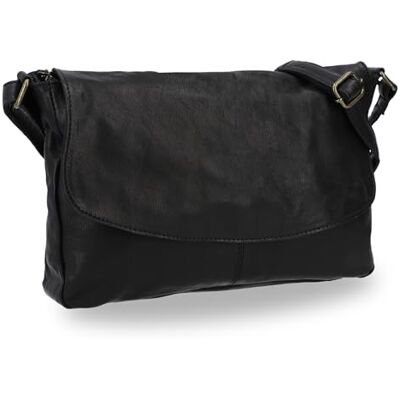 Gusti Leder Maisie Sac à bandoulière pour femme Petit sac en cuir véritable Sac à bandoulière vintage en cuir avec fermeture éclair et sangle Gusti Leder Maisie Sac à bandoulière pour femme Petit sac en cuir véritable Sac à bandoulière vintage en cuir avec fermeture éclair et sangle