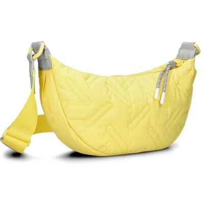 Zwei Cleo CL50 Sac matelassé pour femme 2 litres Imperméable En forme de croissant de lune En nylon recyclé Sac matelassé Portable comme sac à bandoulière ou crossbody Zwei Cleo CL50 Sac matelassé pour femme 2 litres Imperméable En forme de croissant de lune En nylon recyclé Sac matelassé Portable comme sac à bandoulière ou crossbody