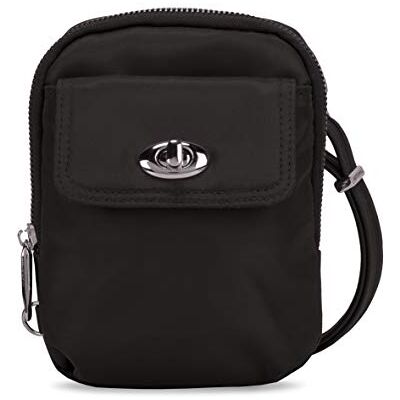 Travelon Sac à bandoulière pour femme Anti-theft Tailored Crossbody, bleu onyx, Einheitsgröße Travelon Sac à bandoulière pour femme Anti-theft Tailored Crossbody, bleu onyx, Einheitsgröße