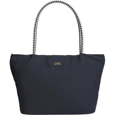 Tommy Hilfiger TH MARINA HOBO/TOTE NYLONAW0AW18862 Sac fourre-tout pour femme Bleu Taille unique Tommy Hilfiger TH MARINA HOBO/TOTE NYLONAW0AW18862 Sac fourre-tout pour femme Bleu Taille unique