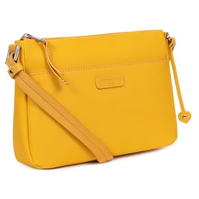 Hexagona Sac porté Travers Compatible téléphone Portable pour Femme Collection Serena, Jaune, Classique Hexagona Sac porté Travers Compatible téléphone Portable pour Femme Collection Serena, Jaune, Classique
