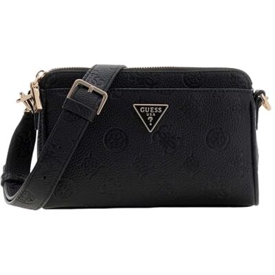GUESS sac à épaule bandoulière Cresidia II Mini Xbody Top Zip Bag Black Logo noir GUESS sac à épaule bandoulière Cresidia II Mini Xbody Top Zip Bag Black Logo noir