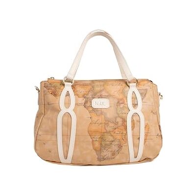 Alviero Martini Première Classe Sac à Main avec Bandoulière Geo Ivoire Alviero Martini Première Classe Sac à Main avec Bandoulière Geo Ivoire