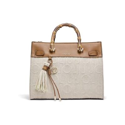 Liu Jo Sac femme M Tote Manhattan naturel BS26LJ45 AA6086 T381A Liu Jo Sac femme M Tote Manhattan naturel BS26LJ45 AA6086 T381A