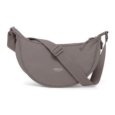 LARKSON Sac Bandoulière Femme Solveig Sac a Main Tendance pour Voyage, Shopping, Quotidiens Sac Banane Tissu Petit Sacoche Demi Lune Imperméable LARKSON Sac Bandoulière Femme Solveig Sac a Main Tendance pour Voyage, Shopping, Quotidiens Sac Banane Tissu Petit Sacoche Demi Lune Imperméable