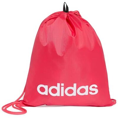 adidas Mixte Linear Gymsack Shoe_Bag, power pink/white, One Size adidas Mixte Linear Gymsack Shoe_Bag, power pink/white, One Size