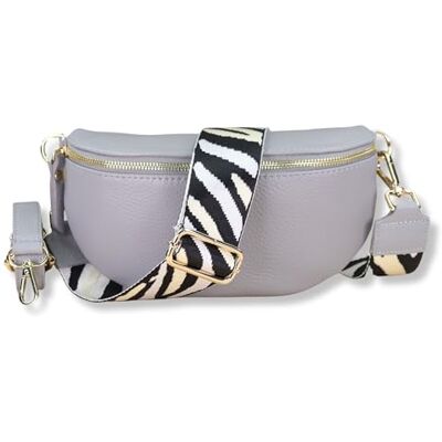 Blade Sac banane doré pour femme en cuir véritable, sac banane élégant pour femme avec 2 larges ceintures à motifs et en cuir amovibles et réglables, sac bandoulière pour femme, sac de poitrine de Blade Sac banane doré pour femme en cuir véritable, sac banane élégant pour femme avec 2 larges ceintures à motifs et en cuir amovibles et réglables, sac bandoulière pour femme, sac de poitrine de