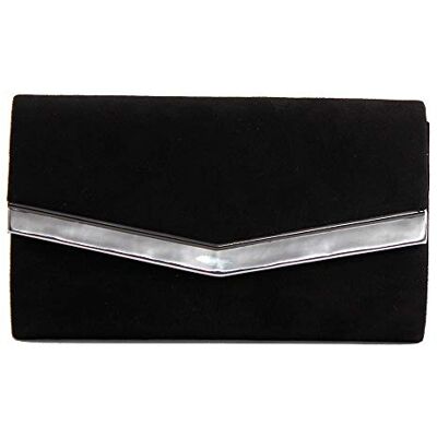 Eferri Clutche Amparo, Pochette Sac De Soirée Or Femme, 22X13X4,5 Centimeters, Gris, 22X13X4,5 centimeters Eferri Clutche Amparo, Pochette Sac De Soirée Or Femme, 22X13X4,5 Centimeters, Gris, 22X13X4,5 centimeters