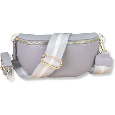 Blade Sac banane doré pour femme en cuir véritable, sac banane élégant pour femme avec 2 larges ceintures à motifs et en cuir amovibles et réglables, sac bandoulière pour femme, sac de poitrine de Blade Sac banane doré pour femme en cuir véritable, sac banane élégant pour femme avec 2 larges ceintures à motifs et en cuir amovibles et réglables, sac bandoulière pour femme, sac de poitrine de