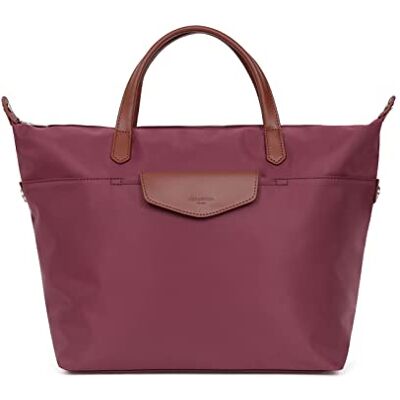 Hexagona Sac cabas porté main Compatible format A4 et téléphone portable Pour Femme Collection Pop, Cassis, Taille unique, Contemporain Hexagona Sac cabas porté main Compatible format A4 et téléphone portable Pour Femme Collection Pop, Cassis, Taille unique, Contemporain