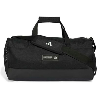 adidas Mixte 3 Stripes Weekender Duffel Bag Small Duffel_Bag, black, One Size adidas Mixte 3 Stripes Weekender Duffel Bag Small Duffel_Bag, black, One Size