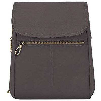 Travelon Sac à dos antivol Signature Slim, smoke, One Size Travelon Sac à dos antivol Signature Slim, smoke, One Size