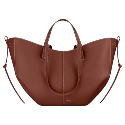 CORIOS Sac à Main pour Femme Sac Seau en Forme de Croissant de Style PU Cuir Sac Portés Épaule Grande Sacs Cabas Hobo Sac Fourre Tout 2pcs pour Travail Achats Voyage, Cognac L, L, Minimal CORIOS Sac à Main pour Femme Sac Seau en Forme de Croissant de Style PU Cuir Sac Portés Épaule Grande Sacs Cabas Hobo Sac Fourre Tout 2pcs pour Travail Achats Voyage, Cognac L, L, Minimal