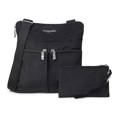 Baggallini Horizon Sac bandoulière, Noir, Taille unique, Sac bandoulière Baggallini Horizon Sac bandoulière, Noir, Taille unique, Sac bandoulière