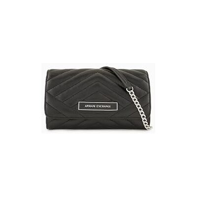Giorgio Armani Exchange Portefeuille pour femme, avec logo embossé, noir, Noir, Einheitsgröße Giorgio Armani Exchange Portefeuille pour femme, avec logo embossé, noir, Noir, Einheitsgröße